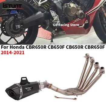 適用於 Honda CB650F CB650R CBR650 CBR650F 2014-2022 機車排氣系統前中段連接管 Escape 51mm 摩托車消音器 8 最佳銷售 本田 CB650R 逃逸 - №7