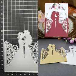 Wedding Couple Craft metal cutting dies cut die mold Scrapbook paper craft knife mould blade punch stencils dies