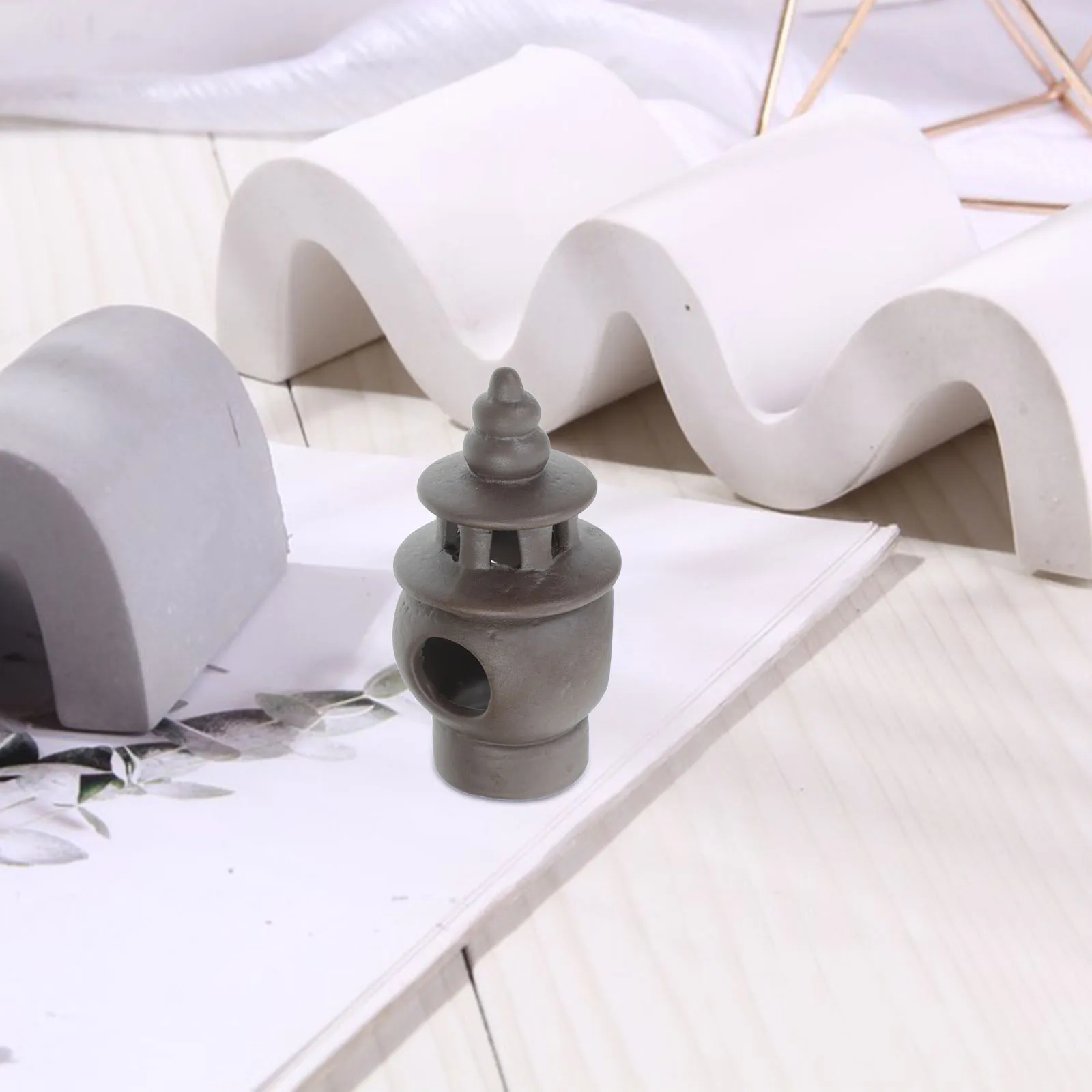 

Miniature Pagoda Pavilion Stone Statue Japanese Style Zen Garden Bonsai Ornament Indoor Outdoor Mini Pagoda Statue