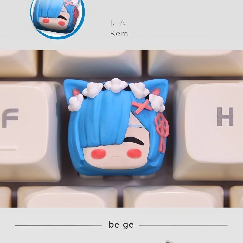 Rem Re: Starting Life In Another World Keycap Anime Animation Peripheral ESC Location Customized Original R4 High Resin Material