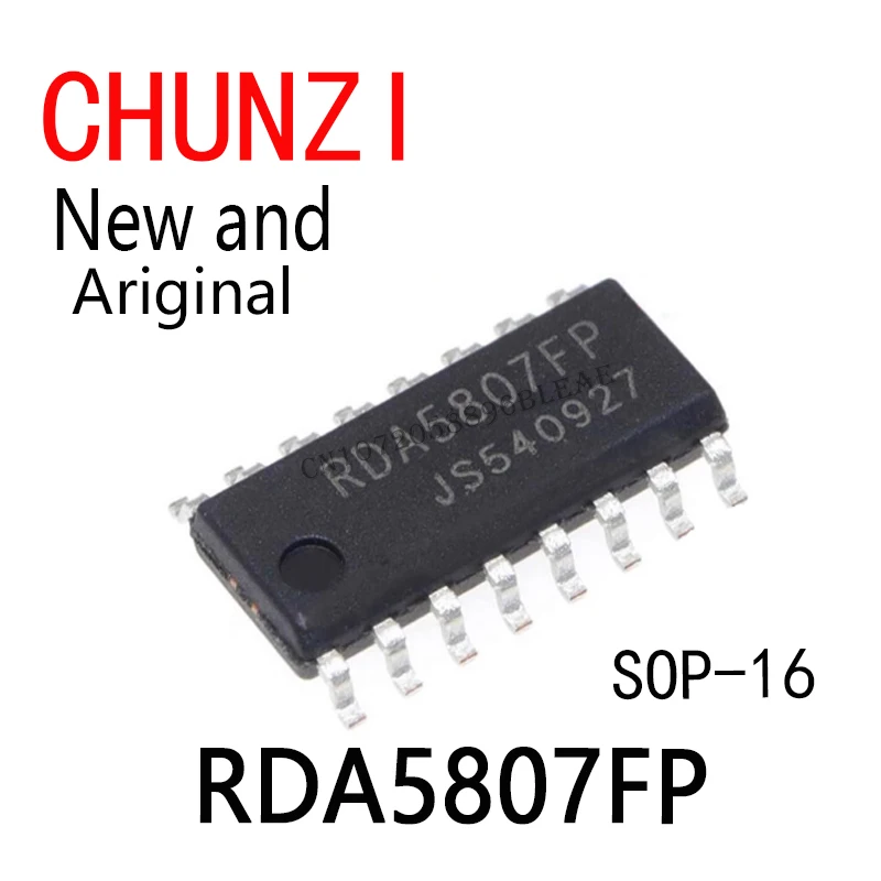 10PCS New and Original RDA5807 SOP-16 FM FM Stereo Radio Chip RDA5807FP