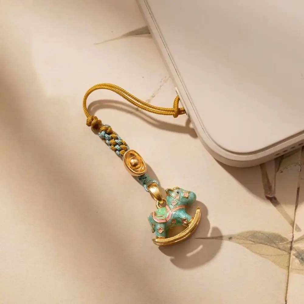 

Good Luck Horse Year Phone Strap Anti Loss Universal Zodiac Hors Phone Lanyard Cute Chinese Style Mobile Phone Case Keychain