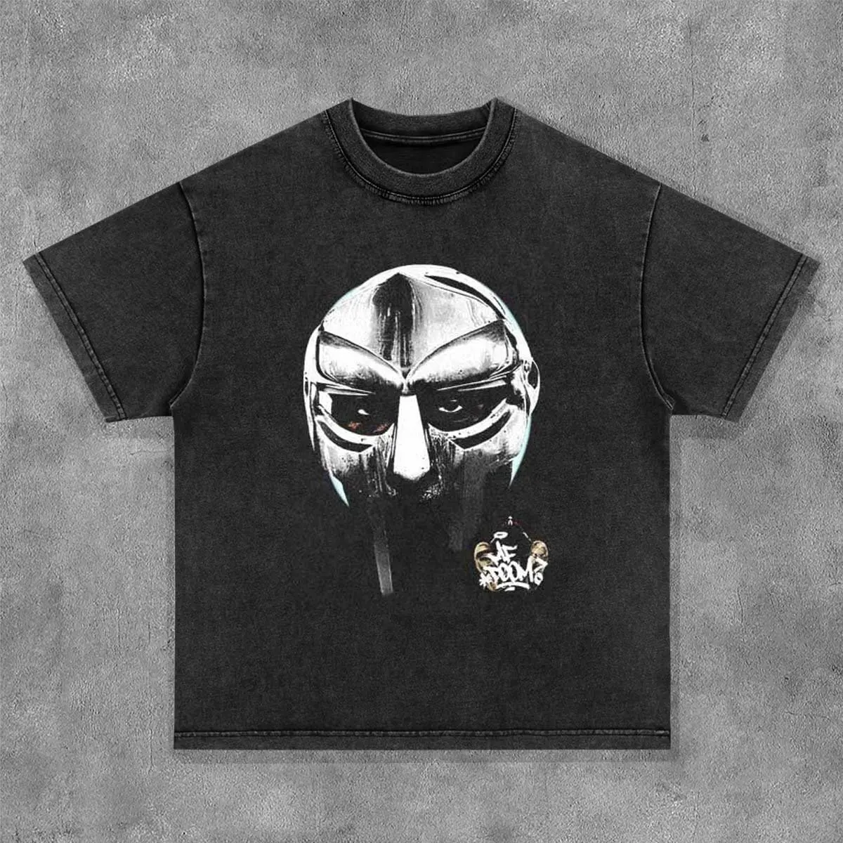 MF Doom T Shirt Y2K Clothes Gothic Hip Hop Cartoon Graphic Print Oversized TShirt Men Women Round Neck Cotton Short Sleeve Tops