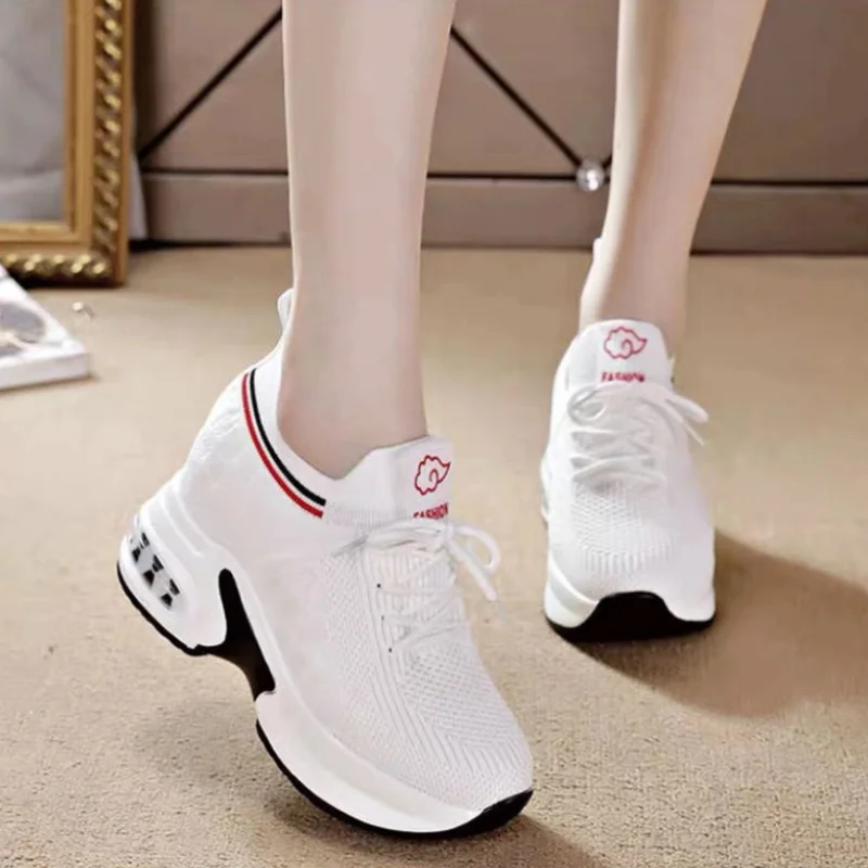 Sneakers Casual Shoes for Women  New In Women Shoes Breathable Increase Height Air Cushion Sports Shoes Platform Shoes Woman