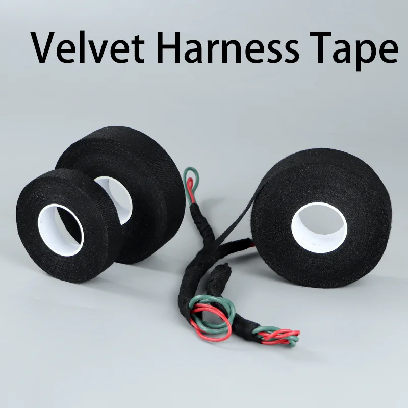 1Pcs Electrical Tape Heat Resistant Harness Tape Adhesive Cloth Tape Waterproof Tape Insulating Automotive Fabric Cloth Tape