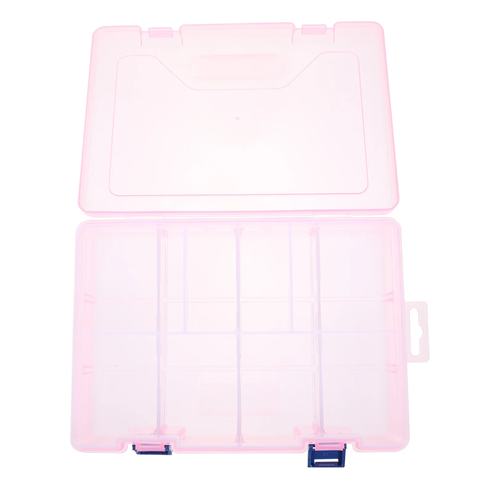 

Plastic Storage Box with Movable Dividers Compact Lightweight Design for Small Parts Organization Jewelry Rhinestones Necklaces