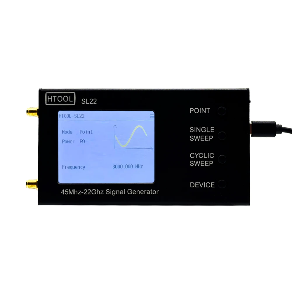 SL22 Signal Generator, 45 MHz–22 GHz RF Signal Source, Sweep-Capable High- and Low-Frequency Sine Wave Generator, LMX2820