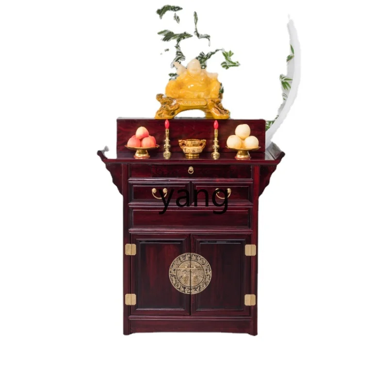 

Yjq Solid Wood Prayer Altar Table Table Chinese Style Clothes Closet Incense Burner Table God of Wealth Guanyin Worship