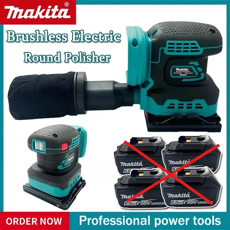 

Makita Cordless Random Orbit Sander Professional Lithium-Ion Polishing Machine Brushless Speed Control 18V Tool