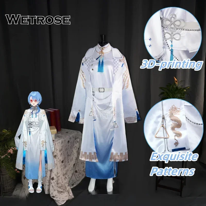 【Wetrose】In Stock Hoshimachi Suisei New Outfit Coat Cosplay Costume Oriental Style Holo Vtuber Hololive Set Wig Halloween Xmas