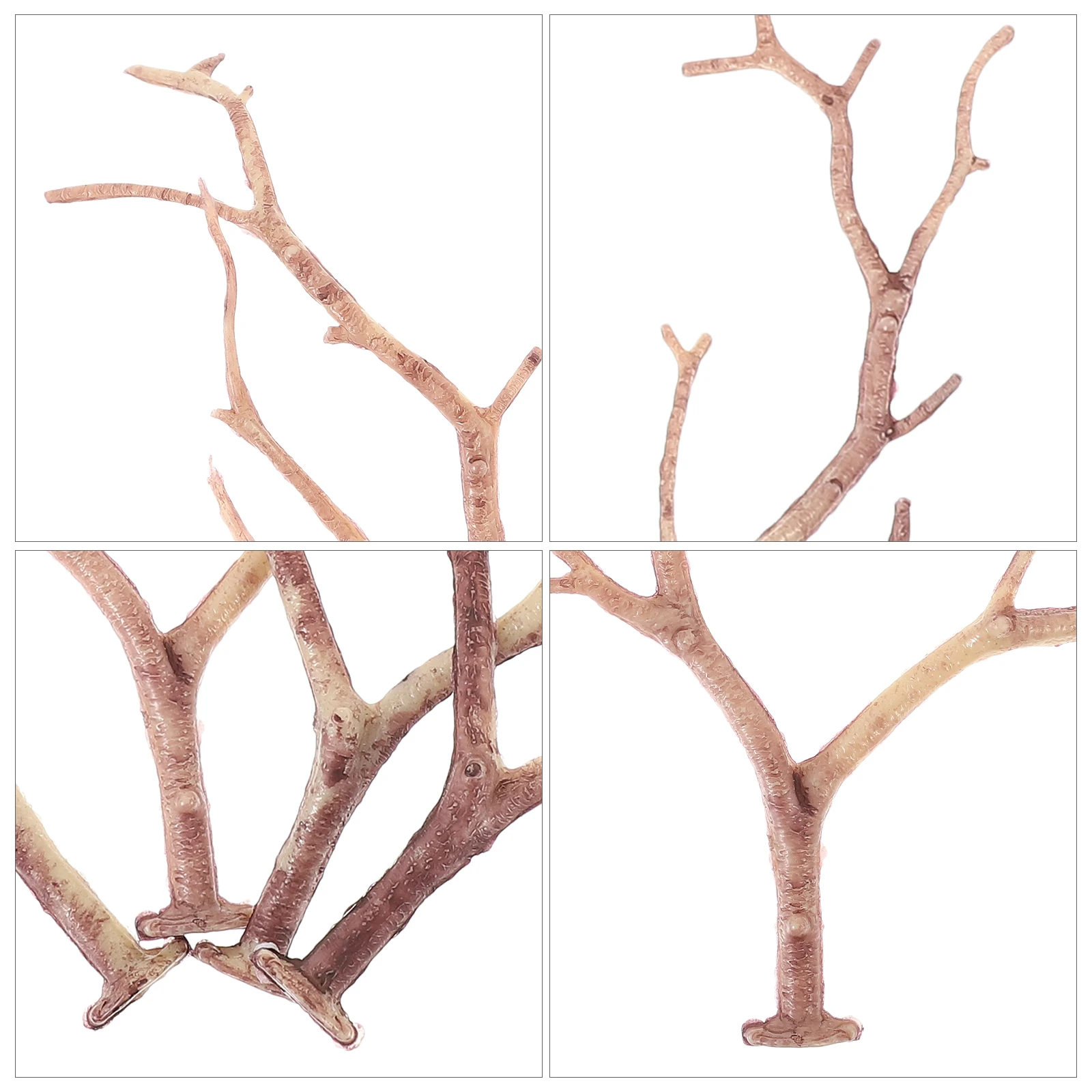 

3pcs Simulated Antler Branches Fake Coral Tree Stems Plastic Dry Twigs for Vase Filler Decoration Bathroom