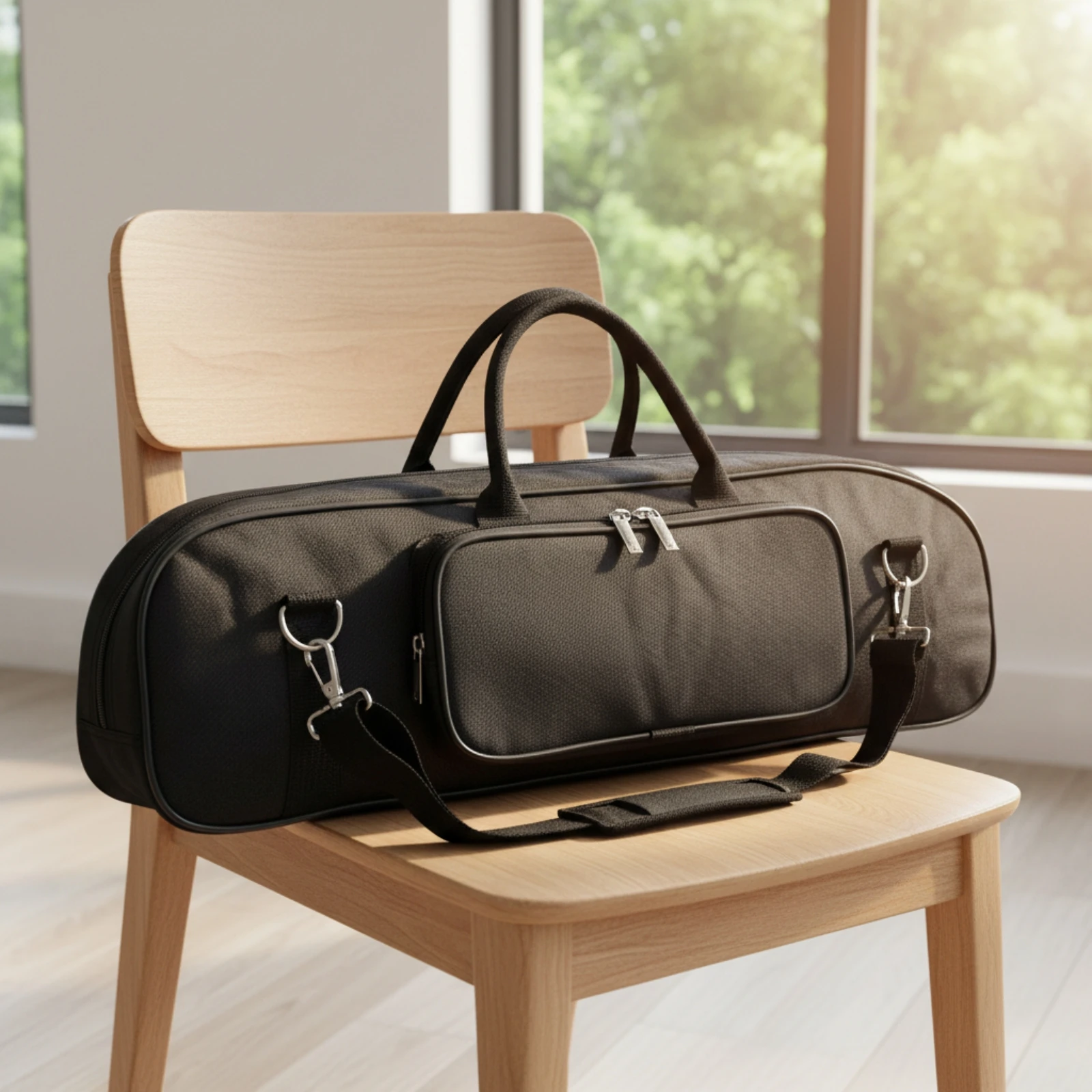 Trumpet Gig Bag Lightweight Trumpet Case Instrument Case with Shoulder Strap Adjustable Compact for Musicians, Travel
