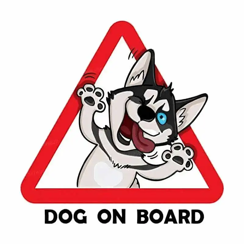 

Husky Pet Dog Car Sticker Vinyl Decal Waterproof Rear Window Motorcycle Camper Bumper Truck Laptop Decoration SH1036
