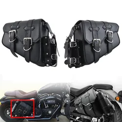 Moto Doppelseitige Seite Schwinge Taschen Werkzeug Tasche Gepäck Satteltaschen mit Trinken Tasse Halter Für Harley Davidson Sportster XL883 1200