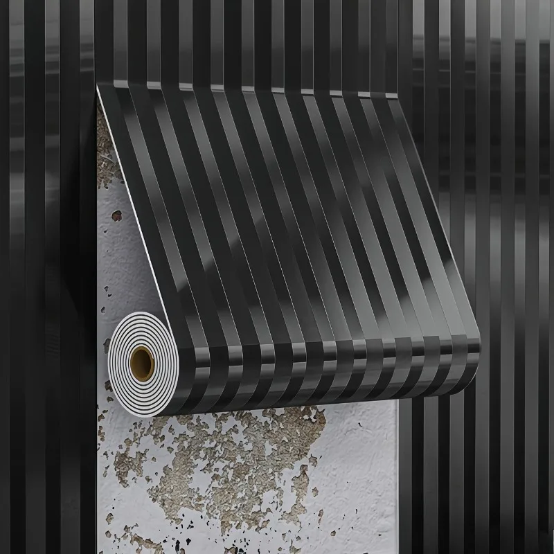3D Slat Self Adhesive Wallpaper Peel and Stick Removable Easy To Apply for Living Room Home Decor Waterproof Wall Sticker