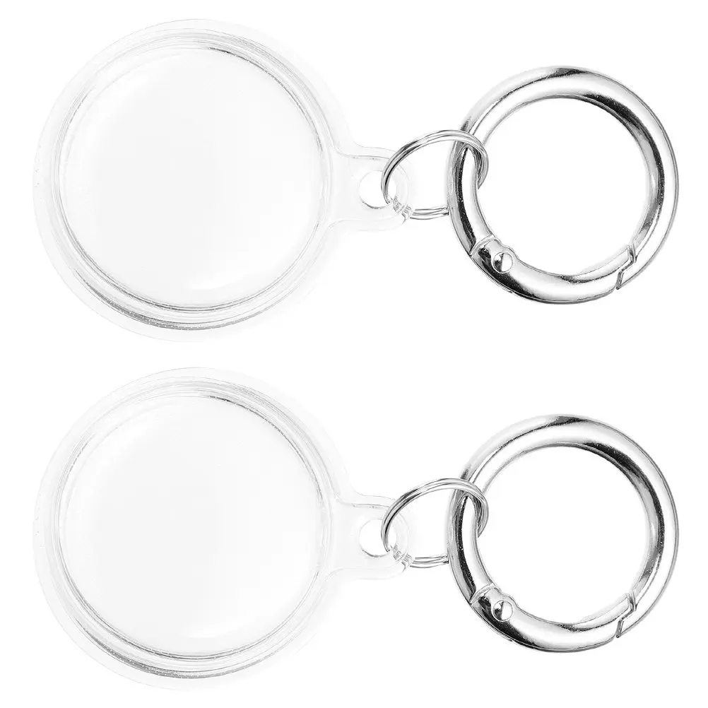 2Pcs Small Protective Case Tpu Material Reliable Lightweight Easy Installation Complete Protection for Tracer Keychain
