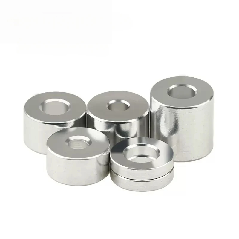 5pcs Aluminum Alloy Flat Washer Bushing Gasket No Threaded Standoff Spacer Sleeve M6*1.5/2/2.5/3/3.5 to 30mm