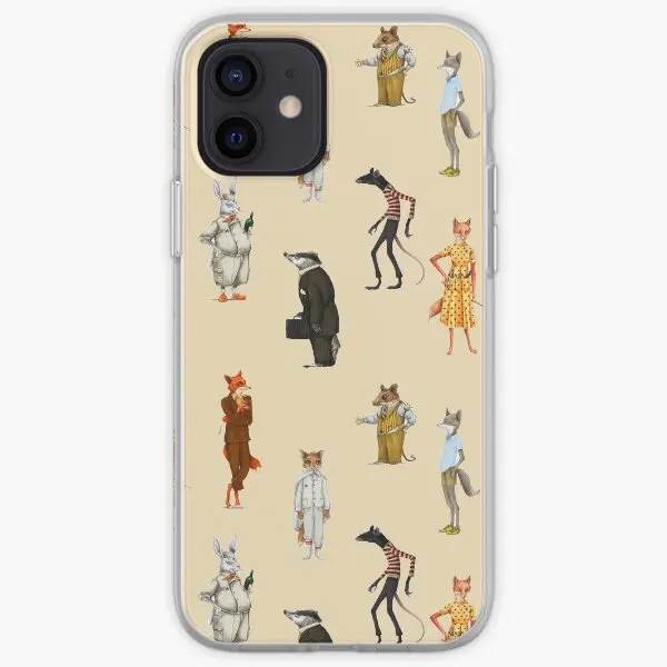 Fantastic Mr Fox And Mrs Fox Family St  Phone Case Customizable for iPhone 11 12 13 14 Pro Max Mini X XS XR Max 6 6S 7 8 Plus