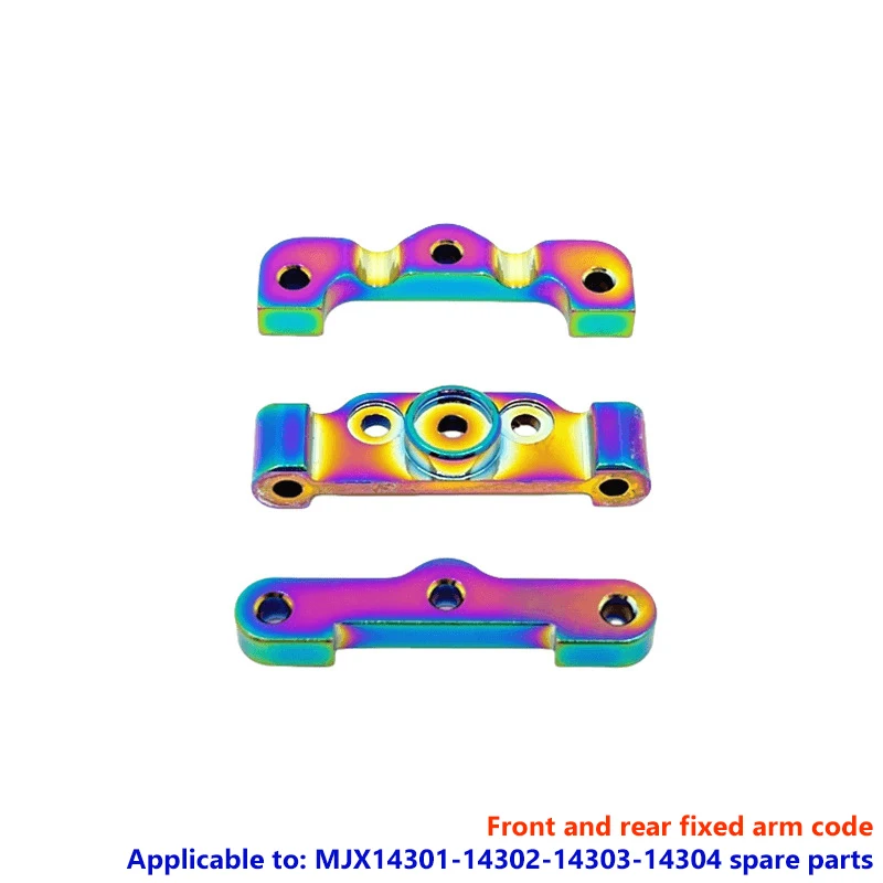 MJX Hyper Go 14301 14302 14303 14304 piezas de Metal de coche teledirigido juego de brazo oscilante superior e inferior soporte de torre de choque piezas de mejora
