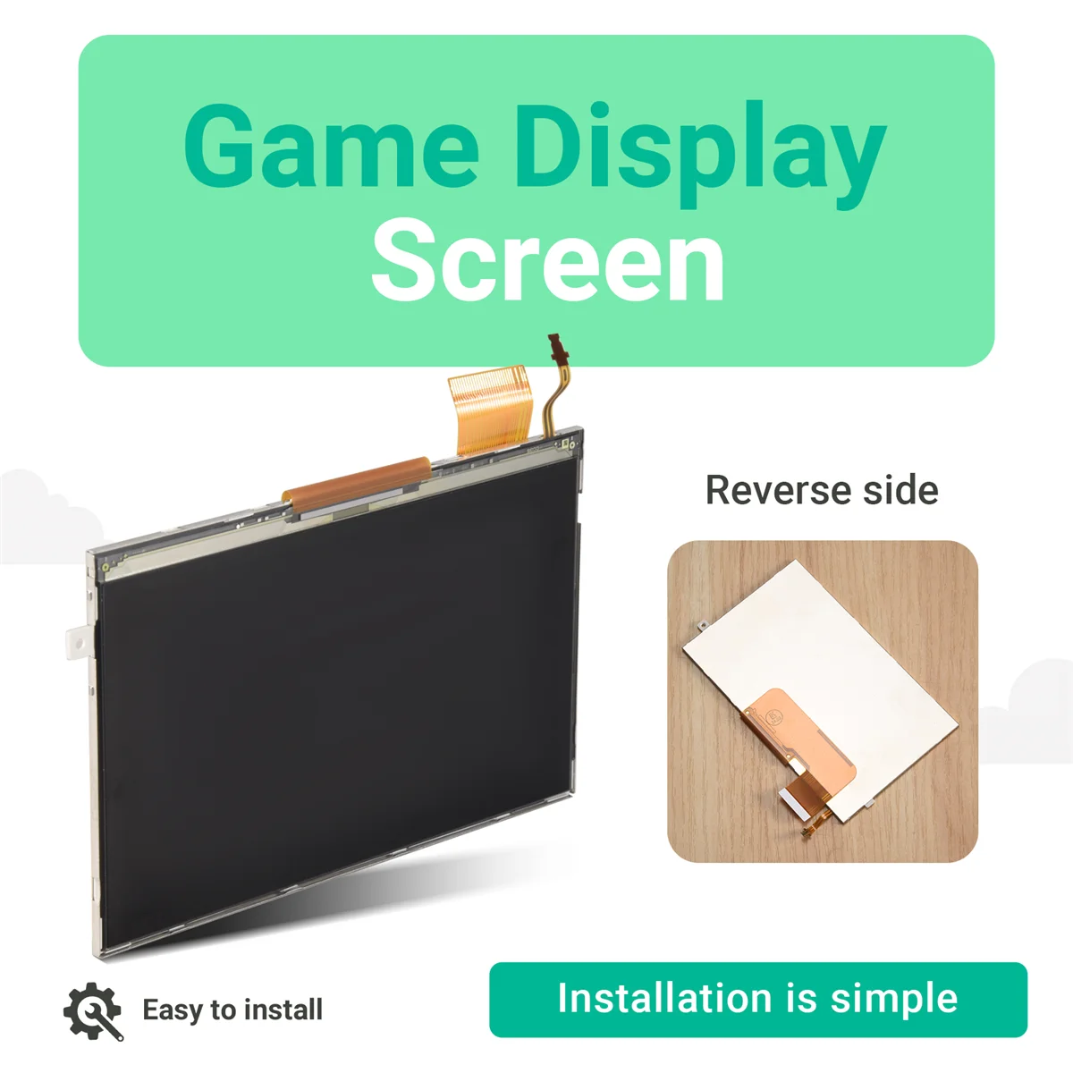 ABQR LCD Display Screen for PSP3000/ 3000 Replacement Display Screen Total Host Console