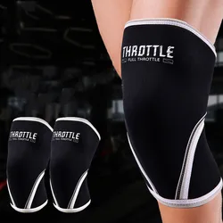 1Pair Neoprene 9mm Thick Knee Support Weight Lifting Knee Sleeves Exercise Training Gym Sport Safety Protect Joint Fitness Pads