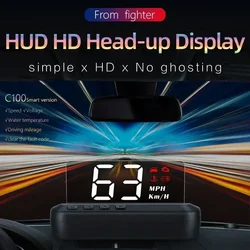 Smart Head Up Display OBD2 GPS sistema di direzione del tachimetro digitale proiettore tachimetro tensione dell'acqua allarme di sicurezza Turbo