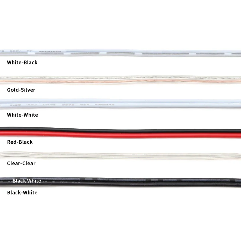 2~100m UL2468 2 Pins Electrical Wire Tinned Copper Insulated PVC 16/18/20/22/24/26/28/30 Gauge AWG Extension LED Strip Cable image 2