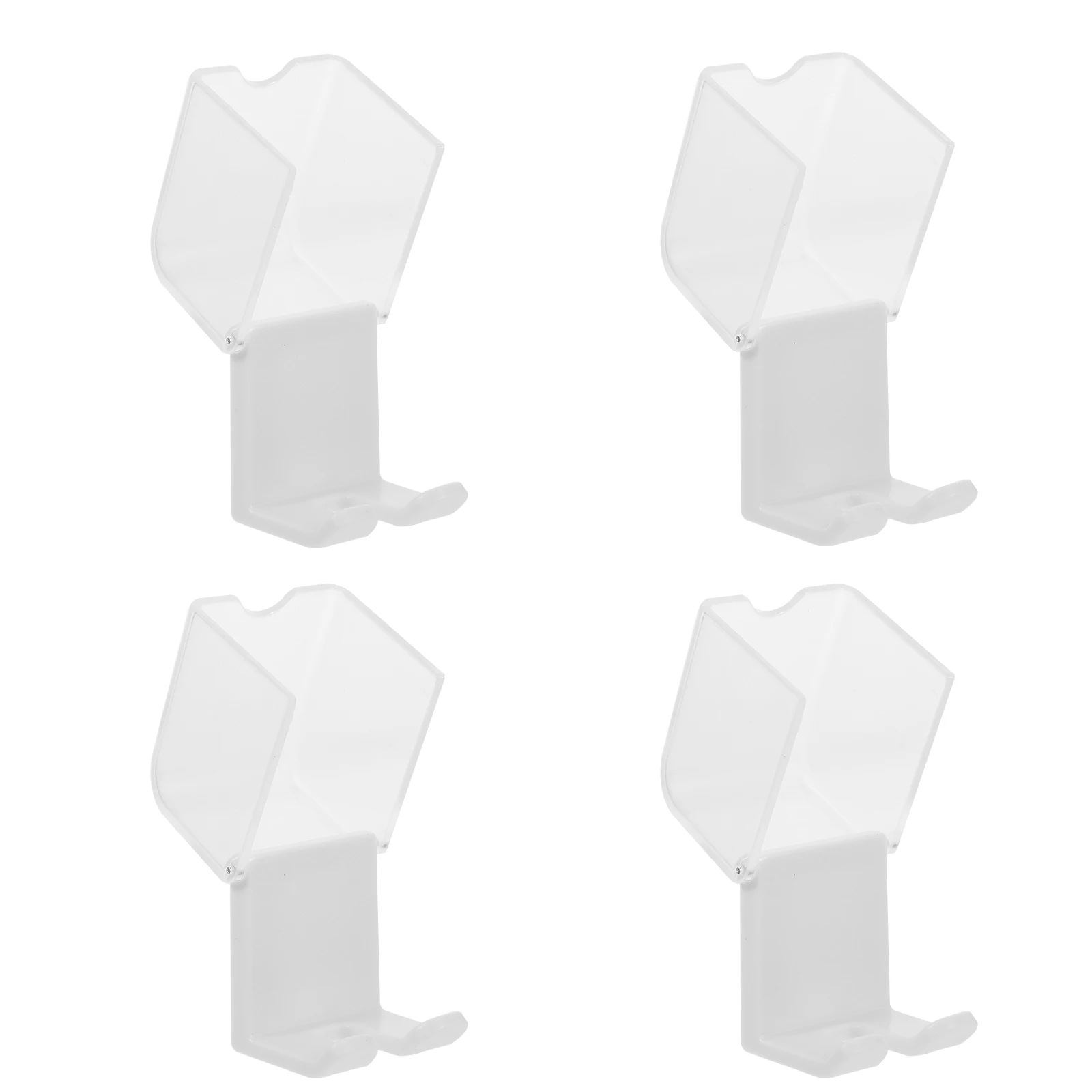 

4pcs White Suction Wall Mounted Toothbrush Holder Electric Stand No Punch Adhesive Bathroom Organizer Storage for Toothbrush
