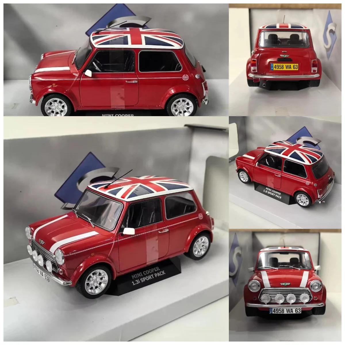 

SOLIDO Diecast 1/18 Scale MINI COOPER SPORT 48 Alloy Car Model