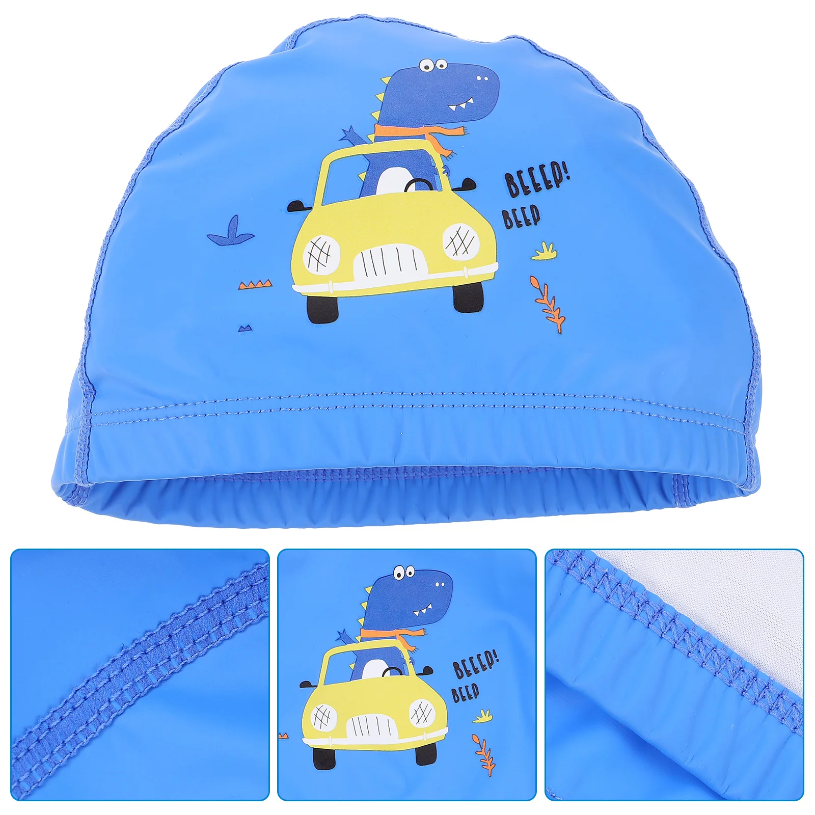 قبعات السباحة الكرتون PVC قبعة مريحة المسيل للدموع مقاومة الأذن حامي قبعات السباحة قبعة السباحة الكرتون قبعة السباحة #4