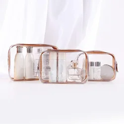 Clear Swimming Bag Waterproof Toiletry Bag Transparent Zipper Makeup Case Sport Organizer Cosmetic Bag Travel Accessories