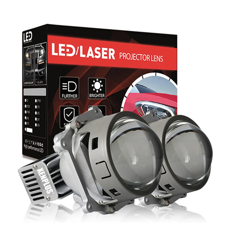 High Quality LP5 3 Inch 90W 13000LM 5500K MINI HEADLIGHT BULB Car Bi LED Projector Lens