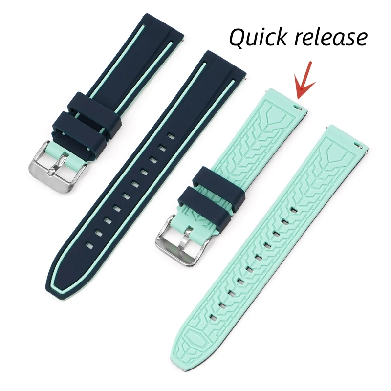 Silicone Watch band For Omega X Swatch joint Moonswatch Speedmaster Quick release Rubber Strap 20mm Moon Jupiter Sprot bracelet