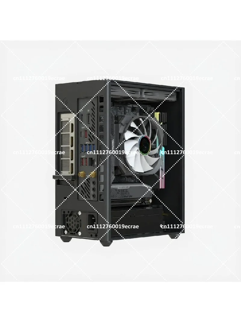 Mini ITX A4 CNC Case, Compact K2S Chassis for Small Builds, Portable Gaming PC Enclosure