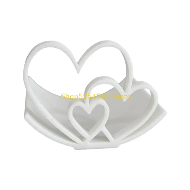 AXYC Heart Toilet Paper Roll Storage Holder Valentines Day Bathroom Kitchen Decors Decorative Tissue Paper Organizers