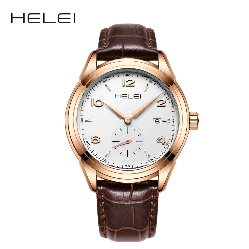 

Fashion Leather Strap Quartz Watch Life Waterproof Men's Business Wristwatch Classic Timepiece Relogio Masculine Reloj