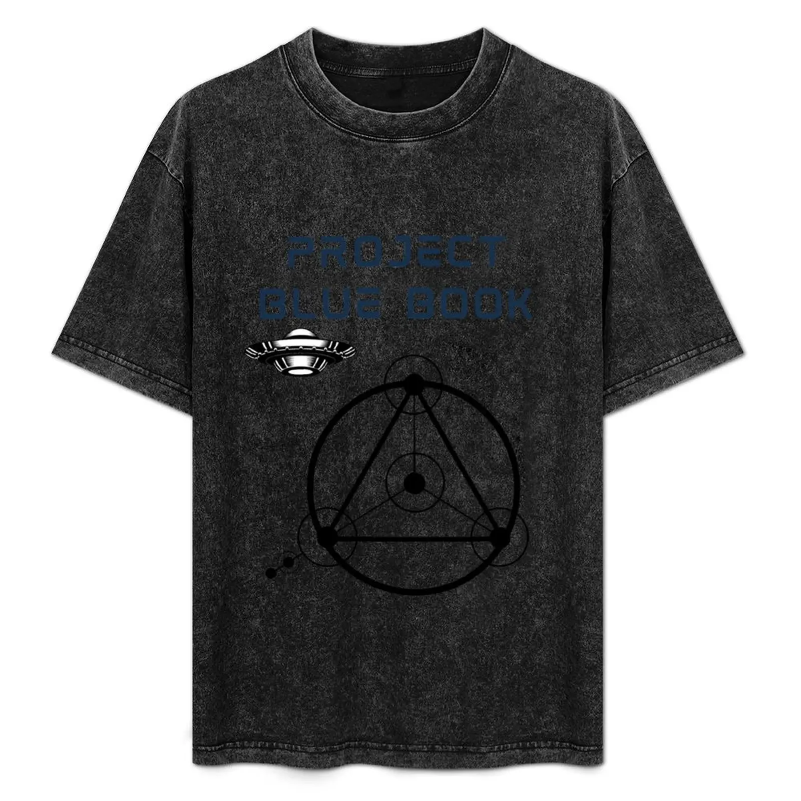 

Project BLUE BOOK T-Shirt Fashion Simple Casual Tee Shirt