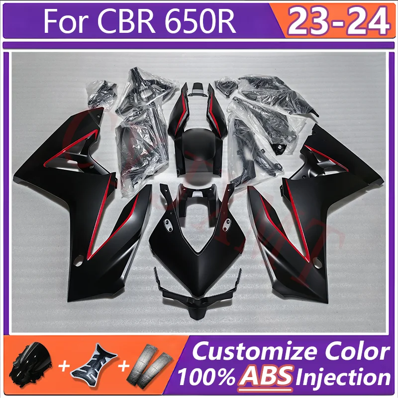 

Motorcycle Fairing Body Kit for Honda CBR650R 2023 2024 Deflectors Fairings CBR 650 650R 23 24 Matte Black Bodywork Plastic Case