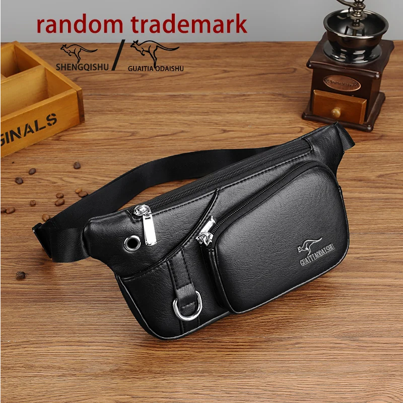 Men's Waist Bag, Casual Fanny Pack for Phone/Cards, Travel Outdoor Adjustable Belt Bag, Chest Pack