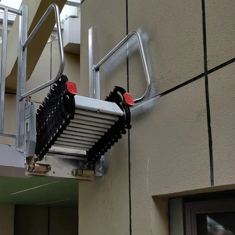 Attic Ladder to Climb Telescopic Folding Stairs 1M-3M Wall Mounted Loft Step-Ladder size Custom