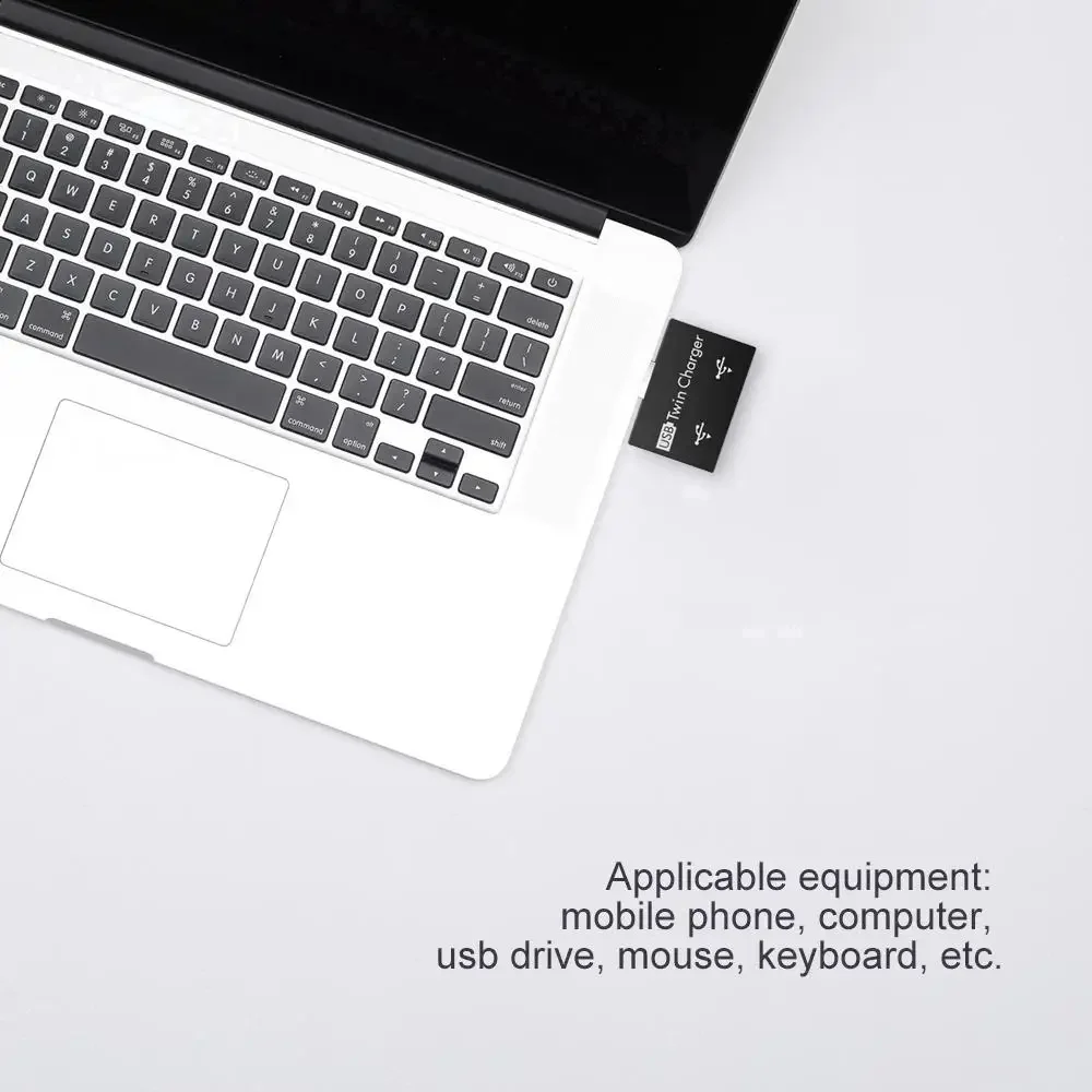 USB Hub 2พอร์ต Charger Splitter Adapter สำหรับโทรศัพท์ PC