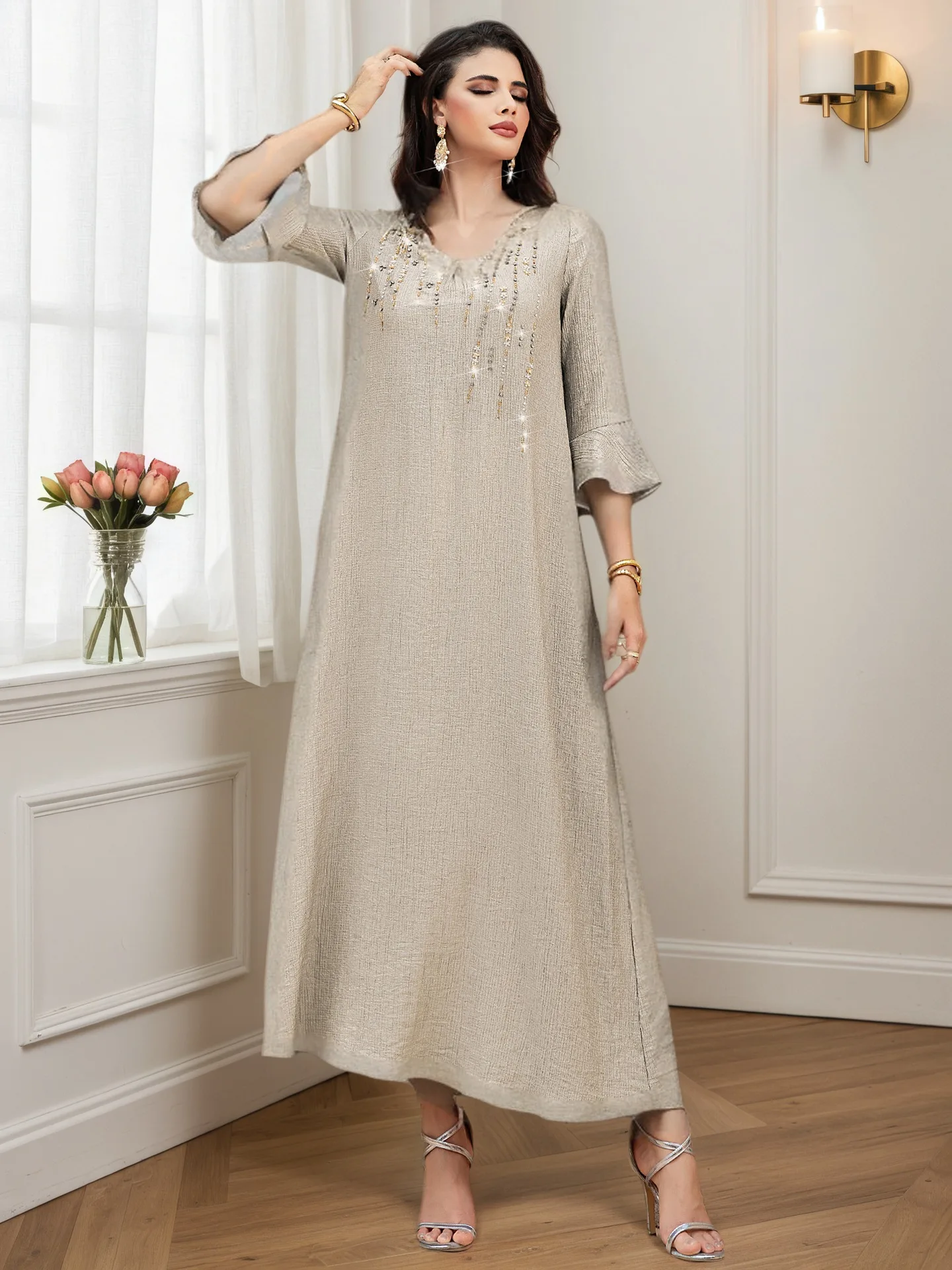 

Рамадан с бриллиантами Абая Дубай Кафтан женское мусульманское платье Kebaya кафтан марокаин Ислам Джалабия Джеллаба Femme Musulmane Vestidos