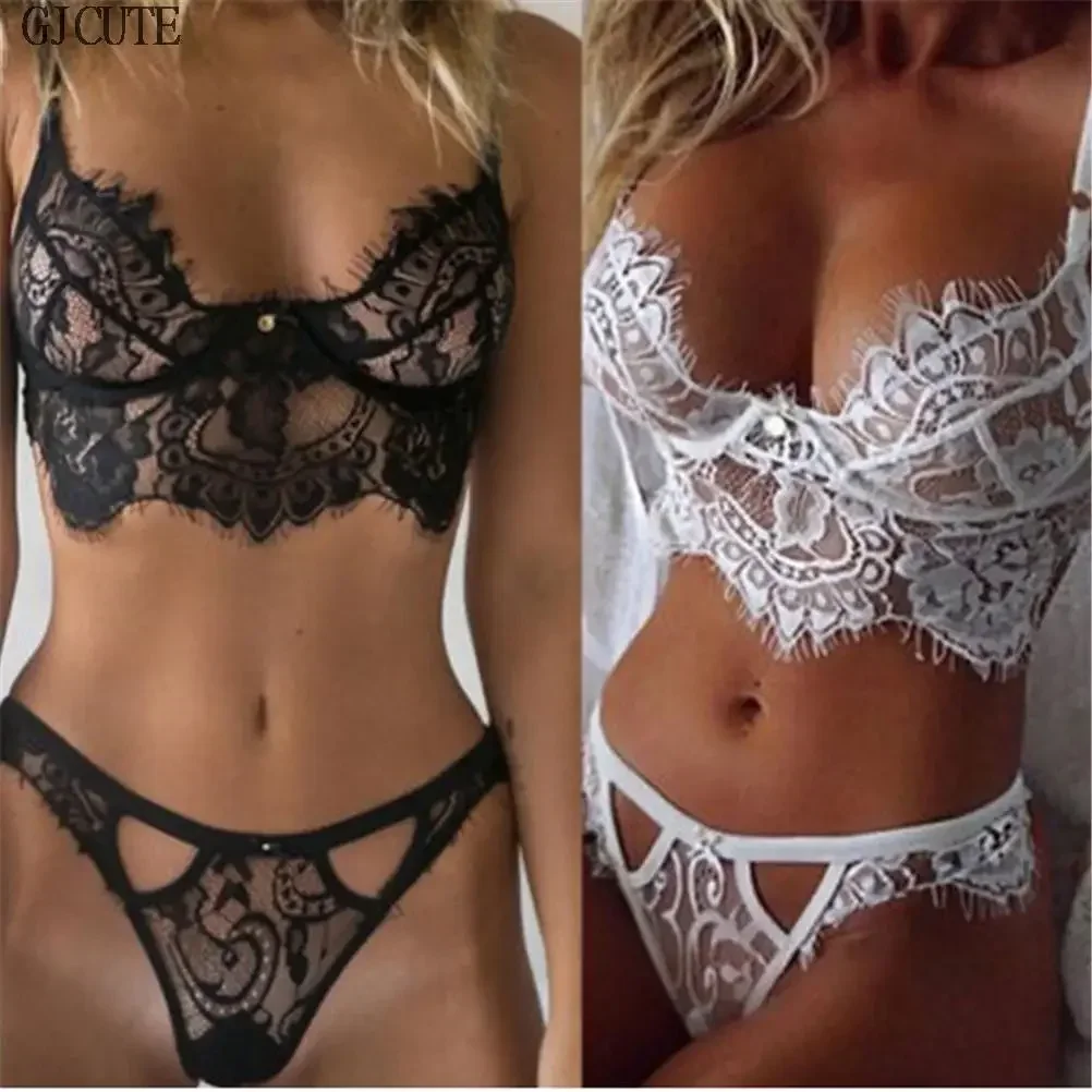 

2024 Female Lingerie Nightwear New Sexy Underwear White Black Lace Underclothes Women's Underwear Ladies Sleepwear