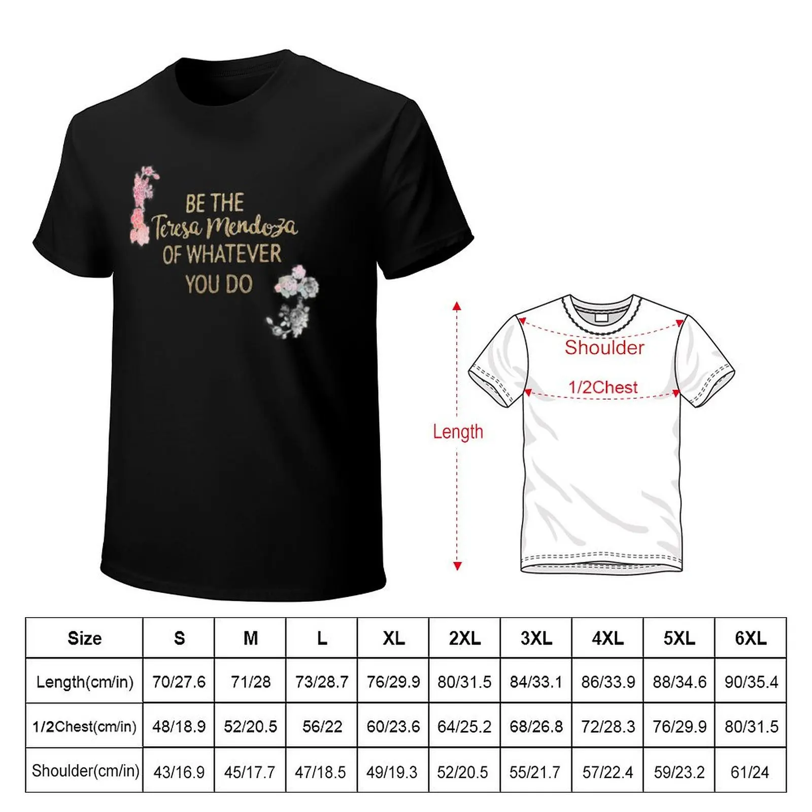 Be Teresa Mendoza T-Shirt Casual All Match Tee Shirt for Men