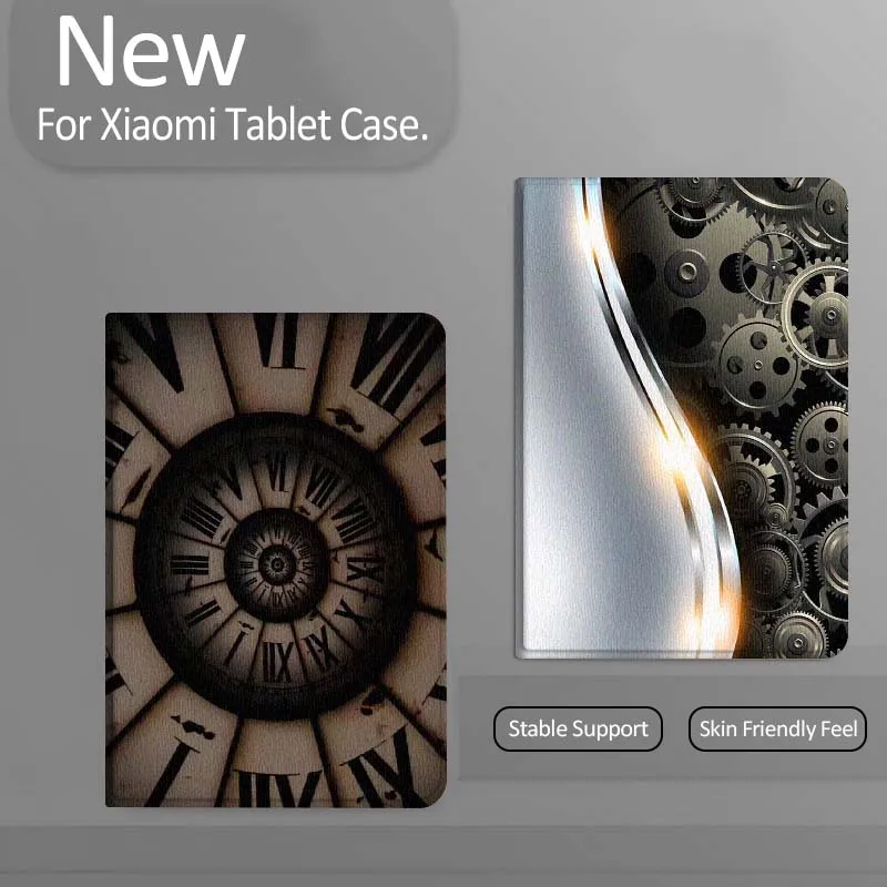 

Mechanical Gear Silver Wave Gift Tablet Case For Xiaomi Redmi Mini Pad SE K 2 4 5 6 7 8 2023 2025 11 8.8 11.2 10.1 Pro