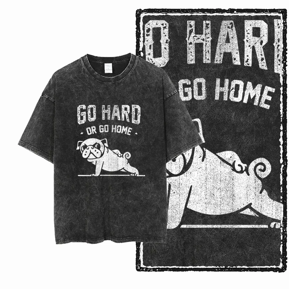 Summer Cotton Washed 2D Printed Pattern Unisex T-shirt Cool Streetwear Men's T-shirt  Harajuku T Shirt Graphic T Shirts Y2k Top