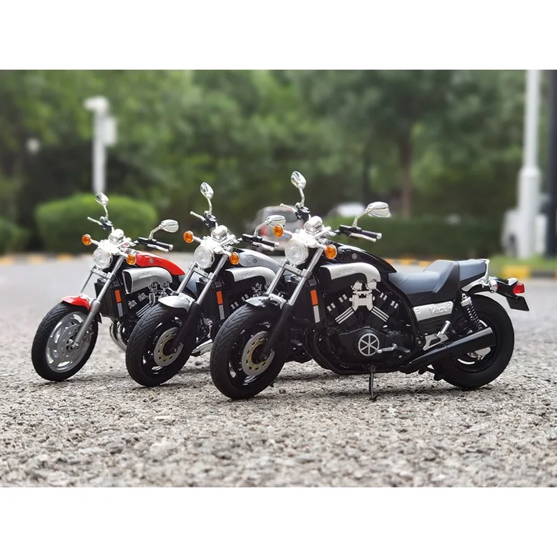 

Литой под давлением масштаб 1:12 Qingdao Society YAMAHA Vmax, имитация сплава, модель мотоцикла, Коллекционная игрушка, подарок, сувенир, украшение для дисплея