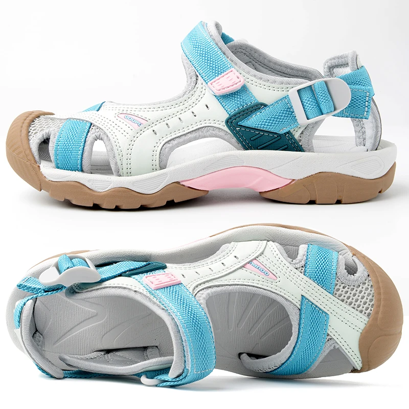 New Men's and Women's Shoes Summer Outdoor Student Sandals Anti Slip Soft Bottom Sneakers Flat Bottom Breathable Beach Sandals image 5