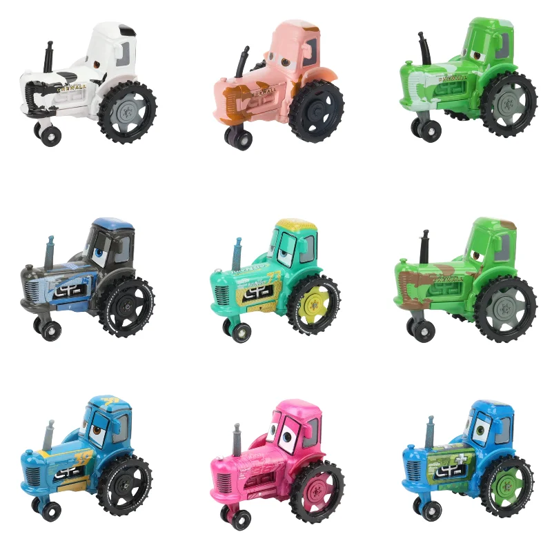 Cars Pixar Lightning McQueen Piston Cup Rhapsody Matador Bulldozer Truck Mater Harvester 1:55 Diecast Metal Alloy Car Toy ﻿Gifts