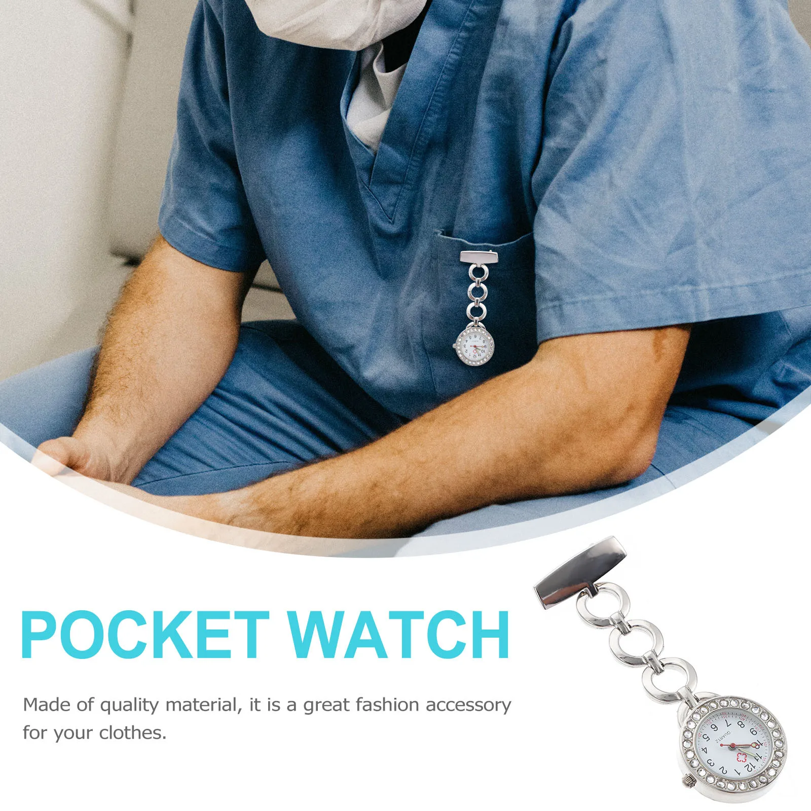 

Chest Hanging Watch Nurse Watches for Women Portable Fob Watch for Medical Professionals Students Nurses Working Hospital